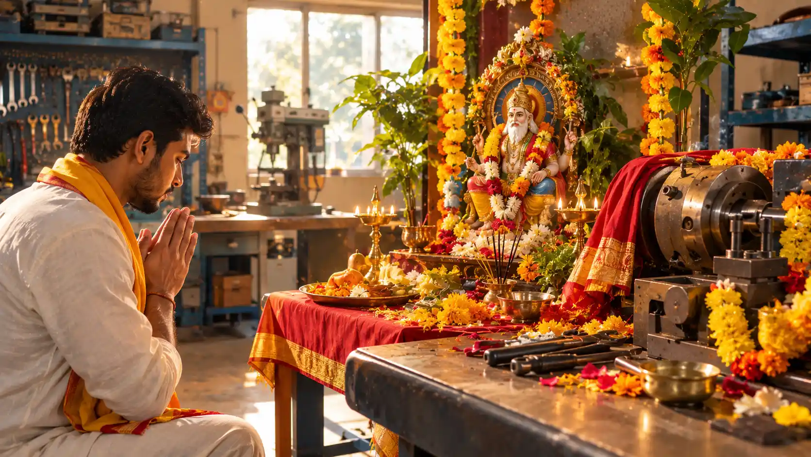 Do This 1 Remedy on Vishwakarma Puja 2026 to Multiply Your Business Growth